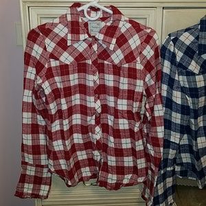 Long sleeve red flannel